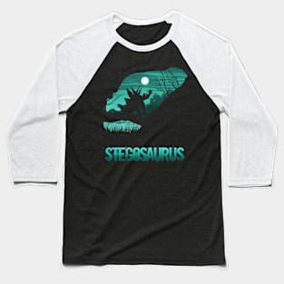 Stegosaurus V2 Baseball T-Shirt